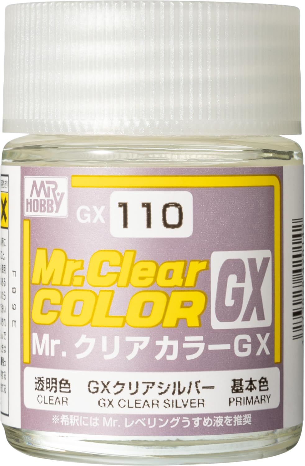 Amazon.com: GX110 Clear Silver 18ml GSI Mr. Color GX : Arts